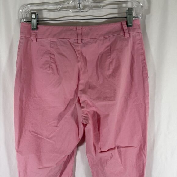 Lauren Ralph Lauren Pants Women's 2P Solid Pink Chino FLat Front Pockets Light - Picture 8 of 9